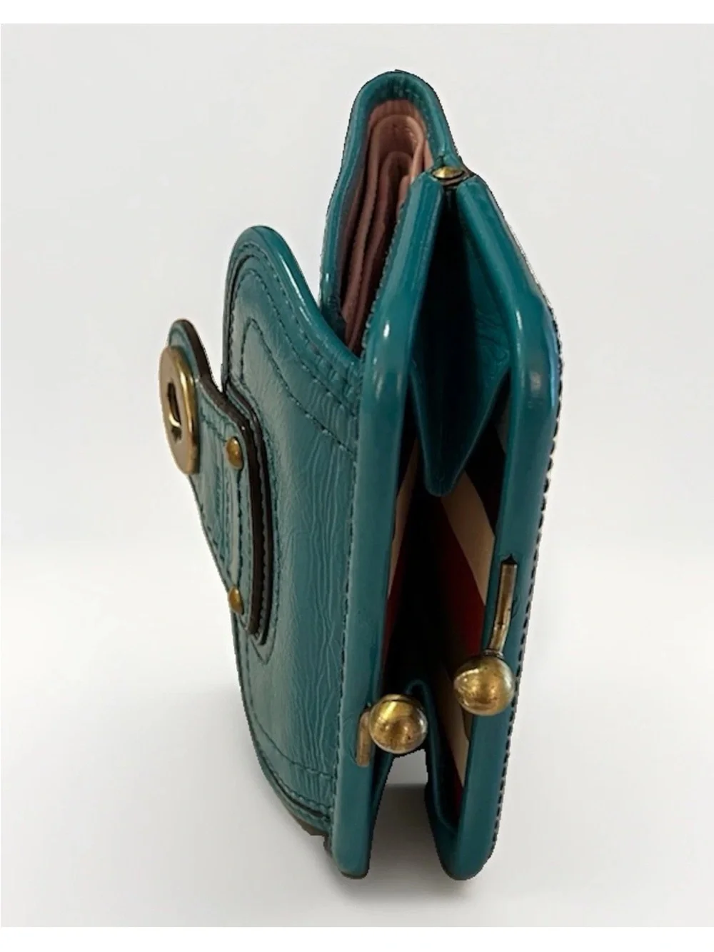 Coach Legacy Francine Satchel, Wallet Set, Turquoise Patent Leather Ltd. Ed 2008
